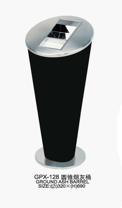 酒店宾馆大堂电梯口立式垃圾桶酒店用品形新概念不锈钢垃圾桶