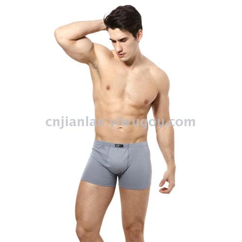 [Jianlan] Men‘s Healthy Cotton Solid Color Flat-Leg Underwear 8029 （Two Pieces in a Box）