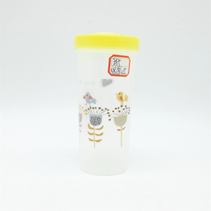 阳光百货 985水杯 印花图案水杯 带盖口杯