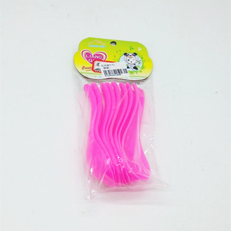 阳光百货 8个红色小勺 汤匙调羹小勺 平底汤勺