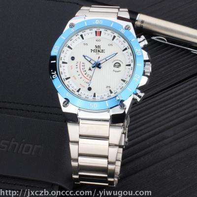 Rice can be a new three-dimensional calendar quartz watch simple waterproof table Europe and the United States wind