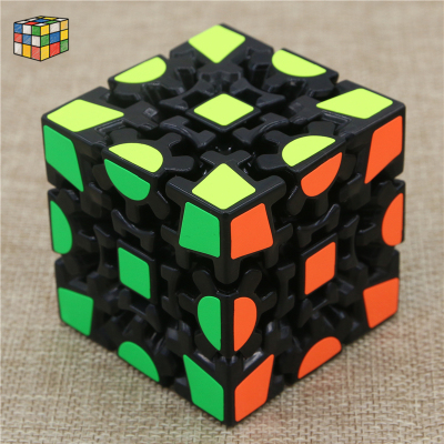 Pan-new gear rubik's cube three - order magic square smooth and genuine professional send the tutorial black and white.