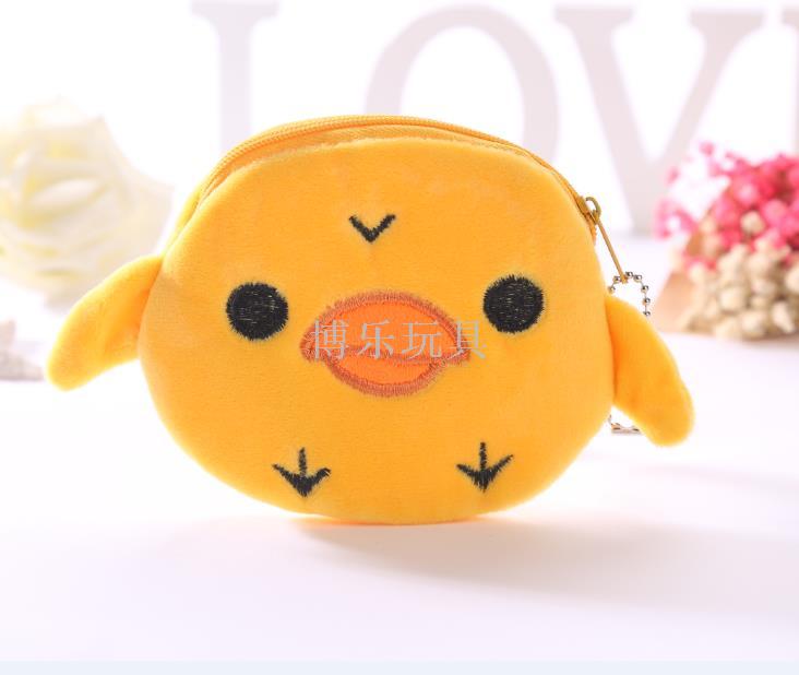 动物卡通零钱包毛绒可爱卡通布艺女式钥匙包硬币包小钱包礼品儿童