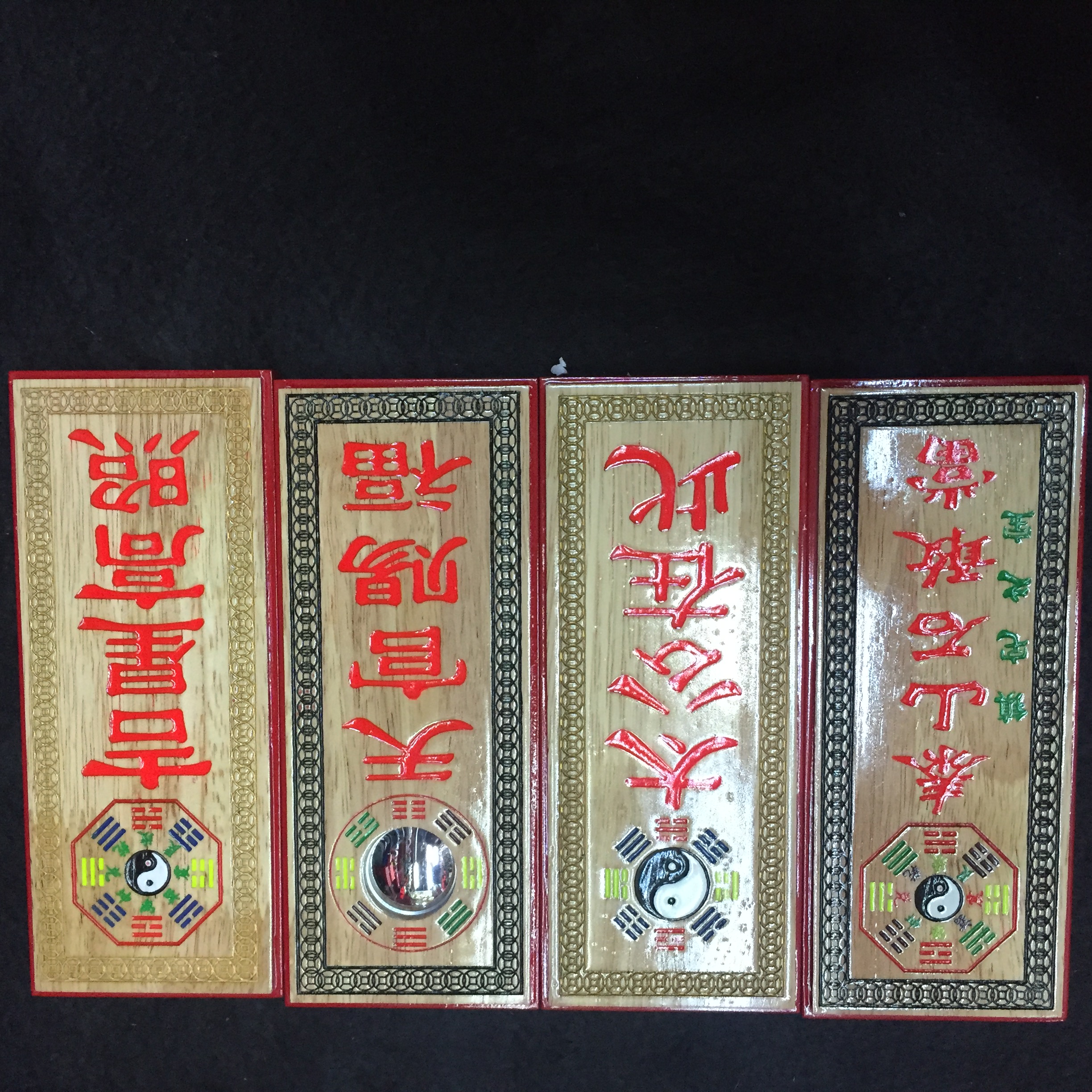 桃木手工彩绘 泰山石敢当  太公在此 吉星高照