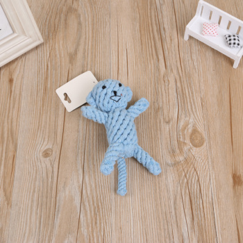 棉绳编织宠物玩具 各式发声磨牙道具 颜色造型