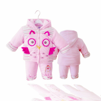 加厚婴儿冬季棉衣套装新生儿棉服3个月纯棉宝