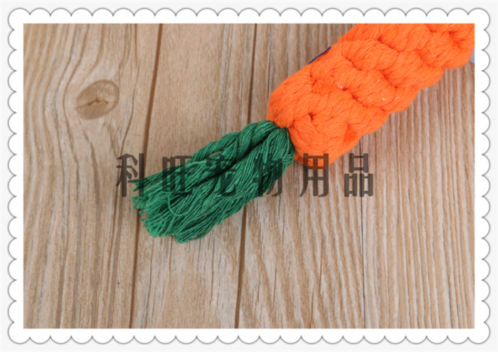 棉绳编织宠物玩具 各式发声磨牙道具 颜色造型