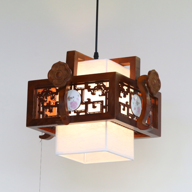 古风古典风格六角宫灯 春节喜庆灯笼 中式旋转宫灯