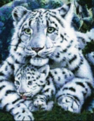 Foreign trade diamond painting cartoon animal tiger 40x50cm full drill cross stitch