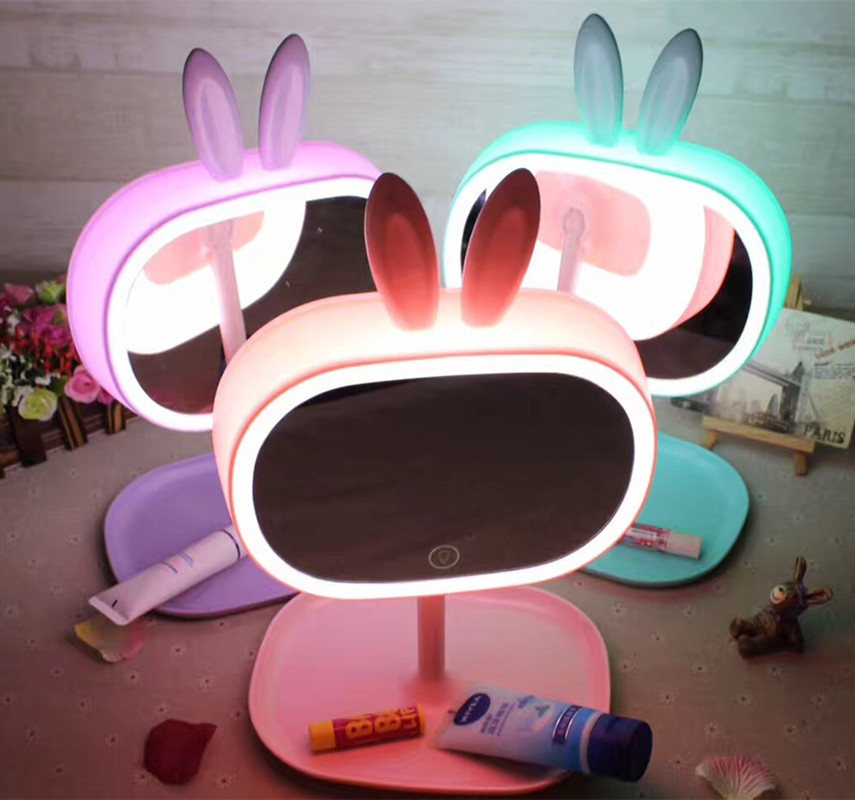 创意化妆镜 LED台式公主镜USB化妆镜