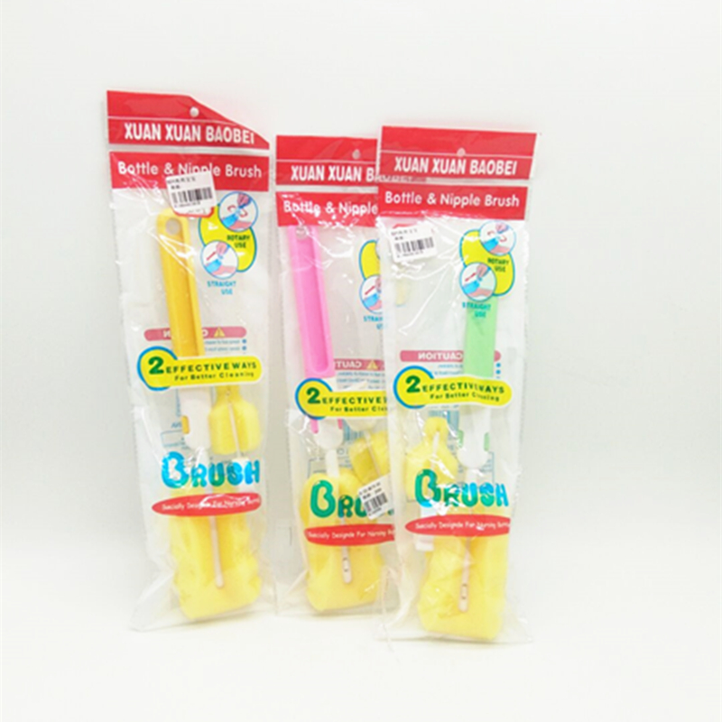 阳光百货 塑料手柄海绵头杯刷 强力去污刷杯洗杯刷 奶瓶刷奶嘴刷