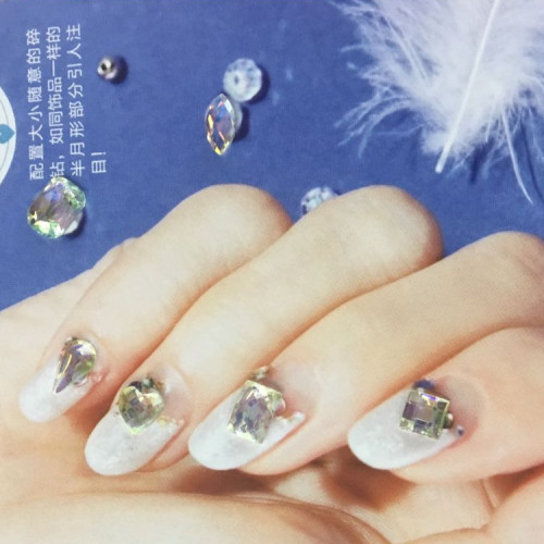 Manicure Jewelry Japanese DIY Fantasy Fish Protein Flat Special-Shaped Crystal Mixed Carved Circle Mixed