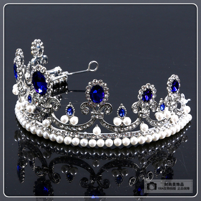新款皇冠 新娘水钻头饰大号皇冠 结婚头饰 发圈