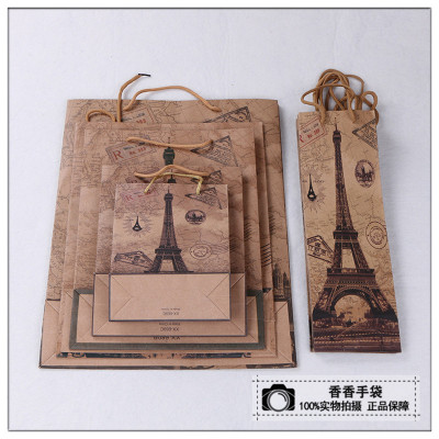 Printed kraft paper bag handbag paper gift bag bag bag gift