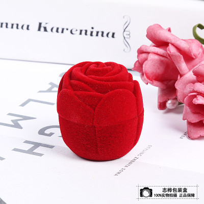 Red rose ring box valentine's day gift personality creative ring box proposal ring box