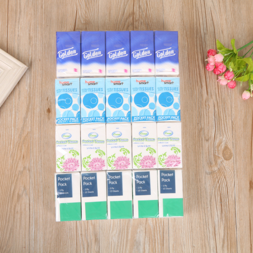 factory direct sales handkerchief tissue facial tissue square portable napkin wholesale