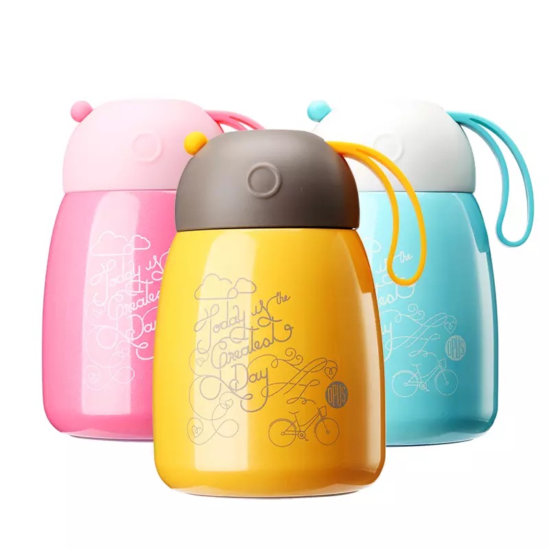 Opus德国进口不锈钢女士儿童学生保温杯罐茶水杯便携卡通杯子