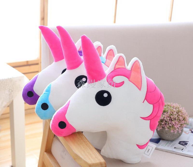 Supply Unicorn Pillow Factory Outlet Pp Cotton Presents One Horned