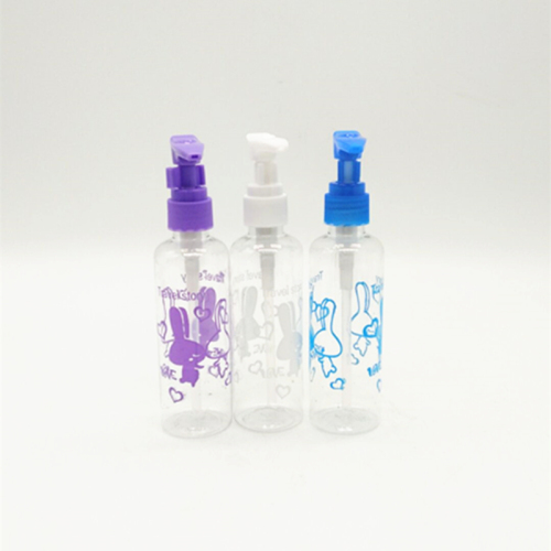 Sunshine Department Store 100ml Flower Liquid Pump Pump Bottle Spray Bottle Press Type Facial Cream Travel Bottle