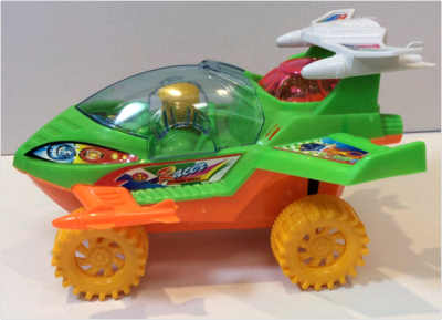 Children's educational toys, pull air fighter with light 18CM