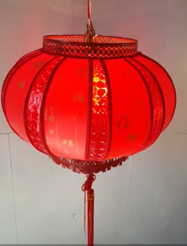 red lantern rotating led crystal lantern decoration housewarming new year walking lantern