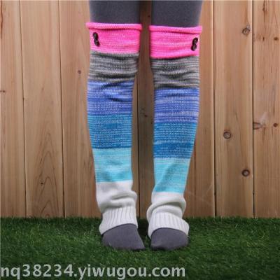 The new color stitching leg warmer