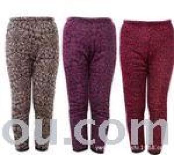 冬装女式棉裤三层夹棉加厚花棉裤男女棉裤保暖