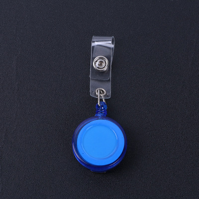round easy pull the transparent color is easy to pull the telescopic pull plastic DrawString button badges hang buckle