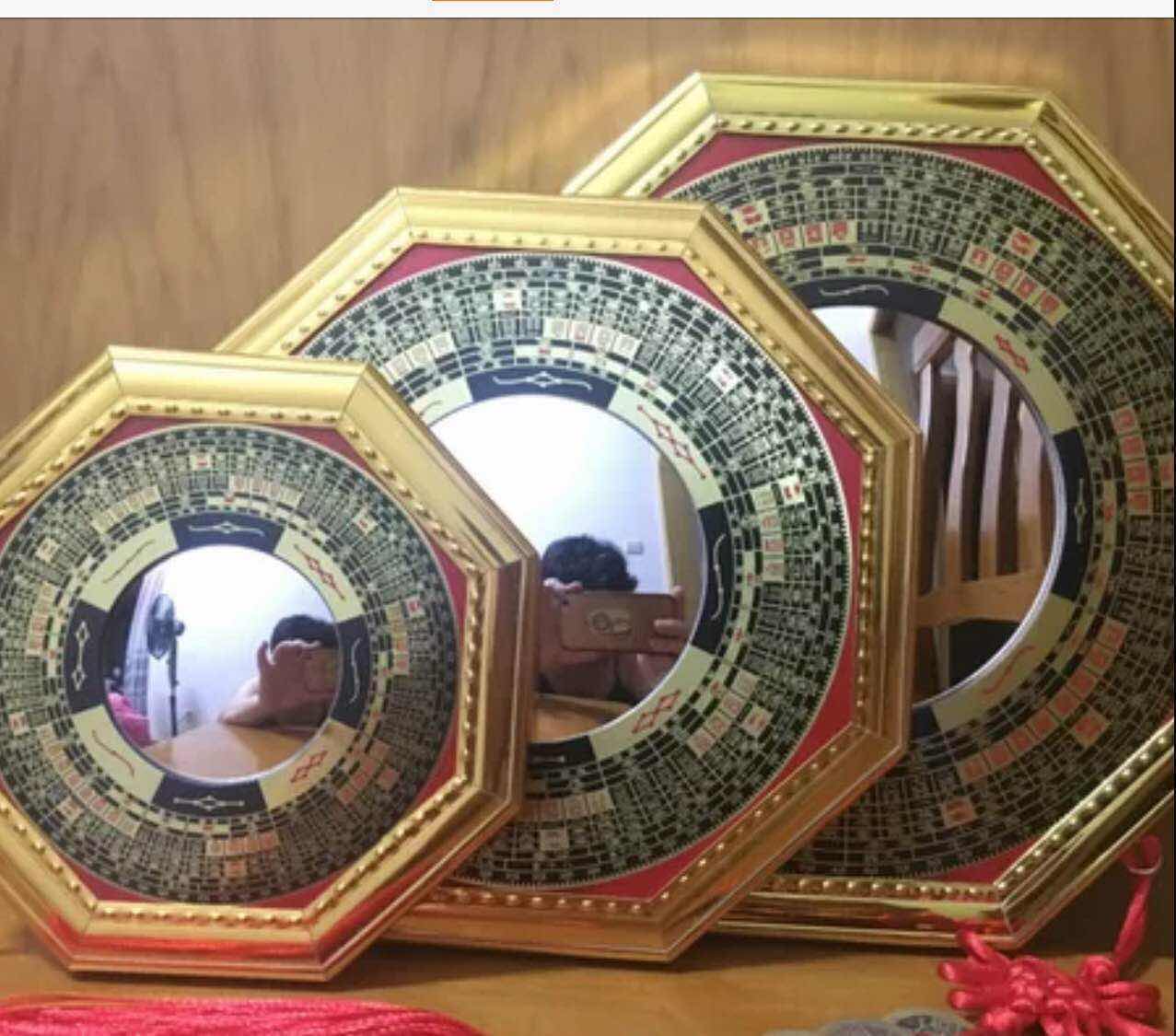 高档包边八卦 凸凹玻璃镜片 四季八卦 罗经八卦 风水八卦