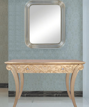 新中式玄关桌欧式古典实木玄关桌子梳妆台酒店走廊过道摆台