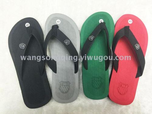 foreign trade xiaobei eva sole woven belt beach men‘s flip flops in stock support customization