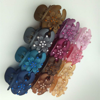 头发夹子抓夹韩国发饰简约中号发抓盘发发夹掐