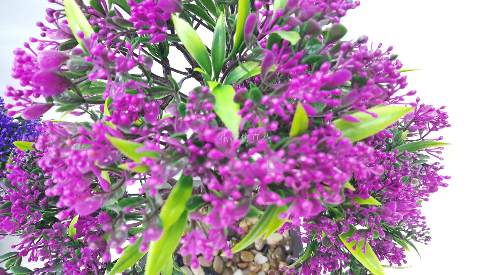 盆栽盆景装饰花仿真植物盆栽仿真草球摆件礼品情人节礼物批发 详情4