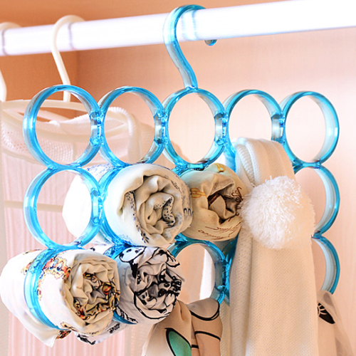 fashion thickened plastic creative 15-ring scarf scarf tie hook circle hanger