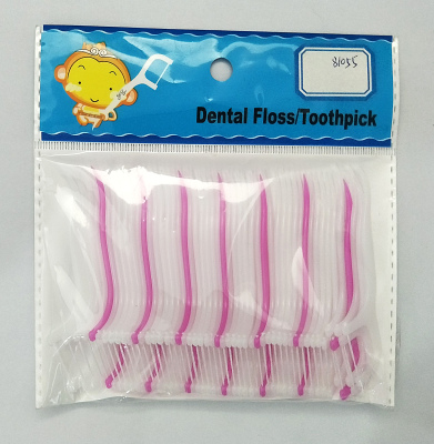 Disposable dental floss stick    Medical high-tension floss stick     Cleaning dental floss stick