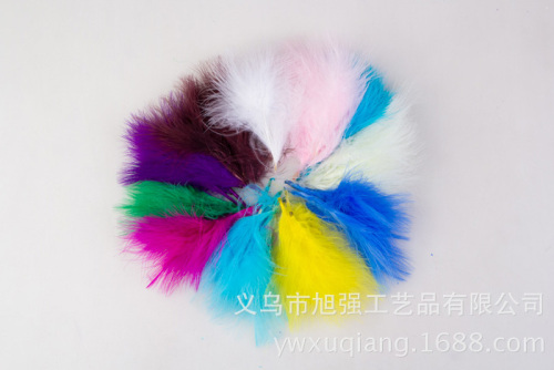 Factory Wholesale Spot Supply Color Vascular Velvet Feather DIY Turkey Feather Feather