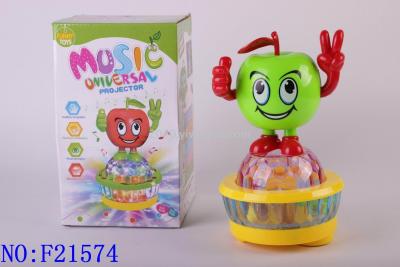 Electric Apple toys teach baby early Intelligent Sensing electronic musical toys wholesale
