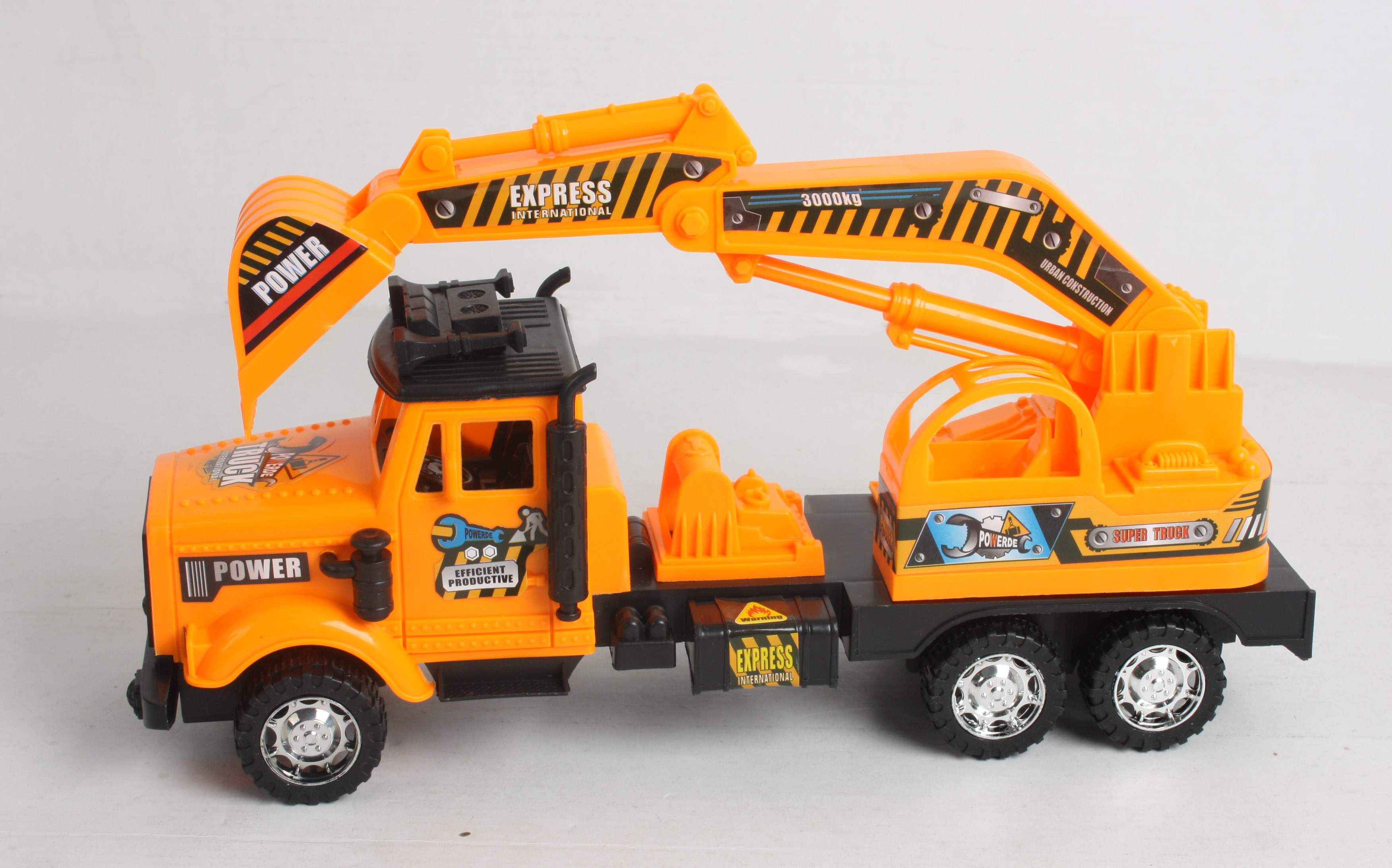 儿童益智玩具批发惯性工程车挖土机汽车30cm6006k