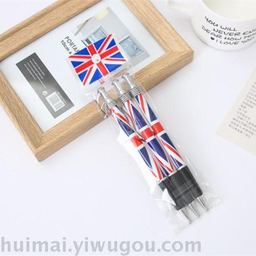 [british style stationery] british flag union flag ballpoint pen press type 1.0 pen head foreign trade