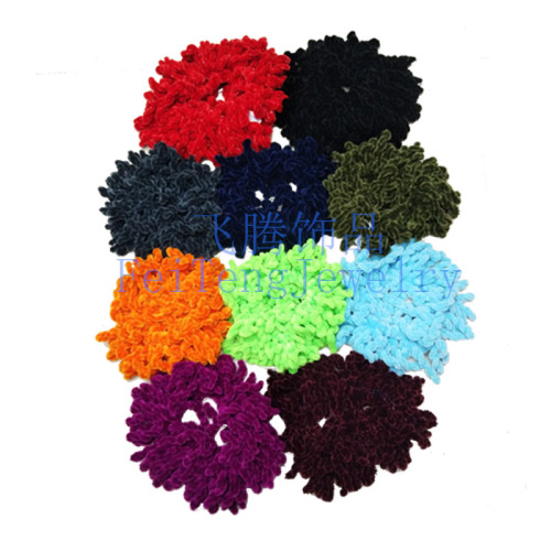 100 braids caterpillar fluff hand-woven visual beautiful bright color