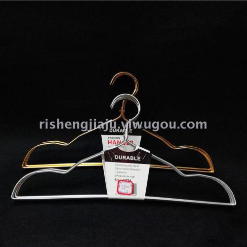 high-grade gold silver aluminum alloy hanger multi-purpose metal adult hanger rs-500104