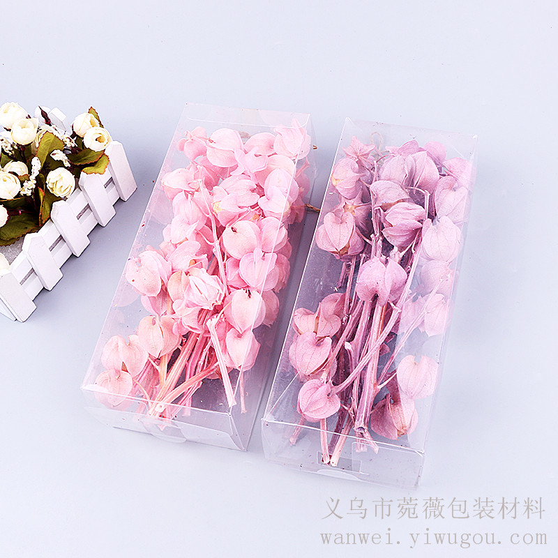 手工材料保鲜花永生花风铃果玻璃罩摆件配件