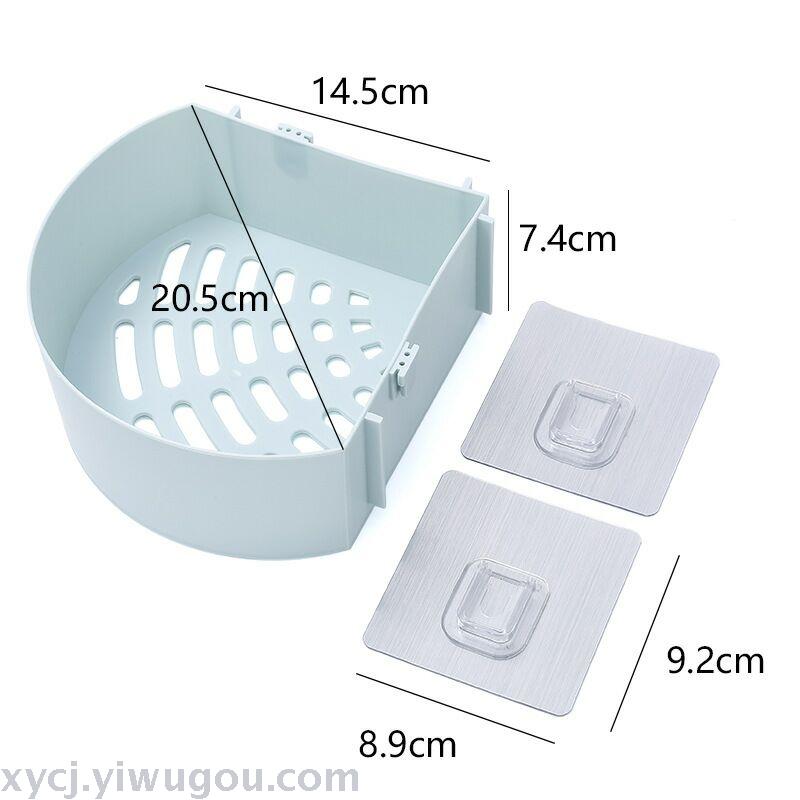 三角置物架家居浴室无痕置物架免打孔壁收纳储物架详情3