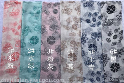elephant print pattern fashion silk scarf summer shawl colors and styles