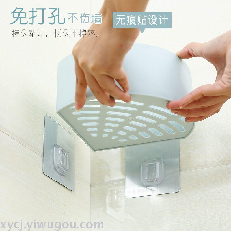 三角置物架家居浴室无痕置物架免打孔壁收纳储物架详情2