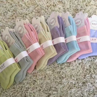 New style of foreign trade tube socks against hand-to-eye socks candy - colored cotton socks