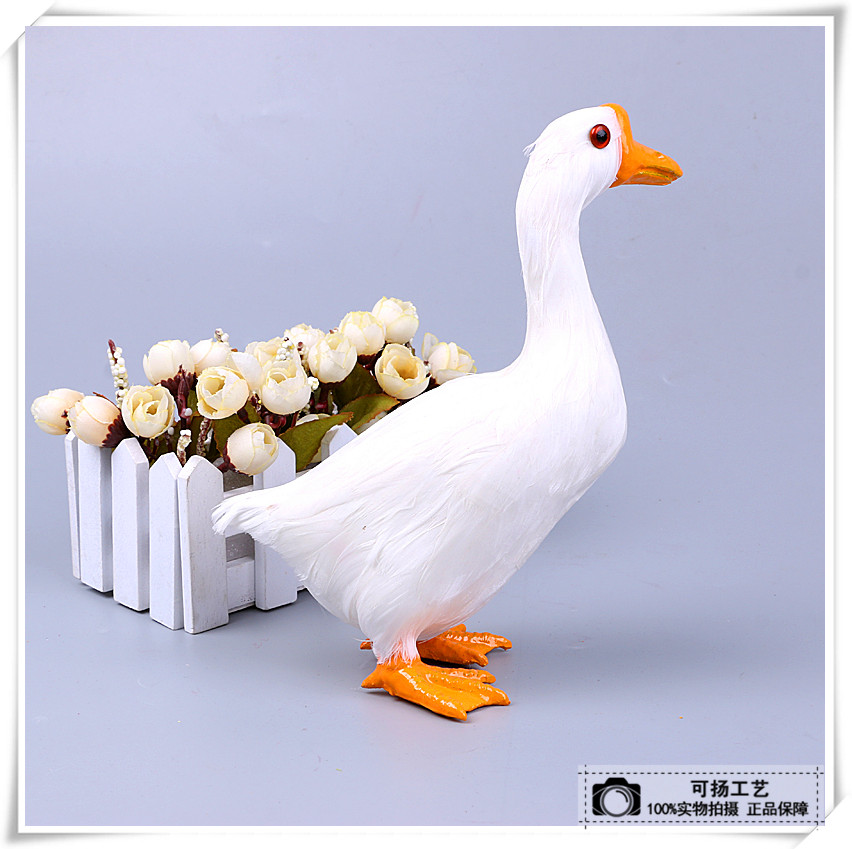 大白鹅创意工艺品摆件厂家直销工艺品动物摆件_可扬工艺_义乌国际商贸