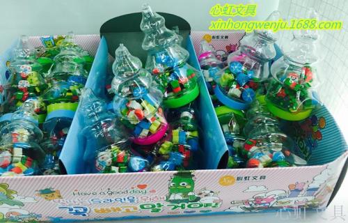 cartoon creative christmas tree mini eraser children‘s prizes christmas gift factory direct sales