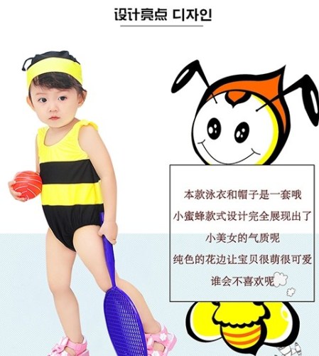 infant one-piece men‘s and women‘s baby cartoon 0-3 years old children‘s swimsuit hot spring swimming pool
