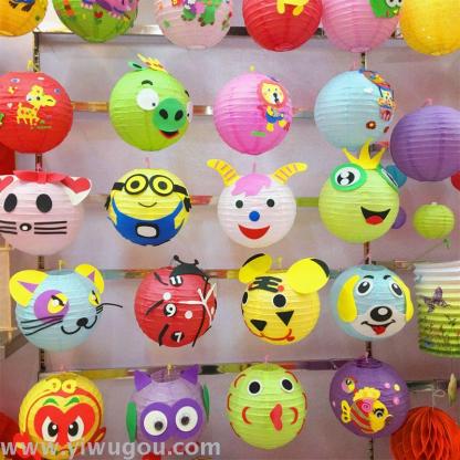 儿童diy手工卡通纸灯笼 幼儿园制作材料包 eva